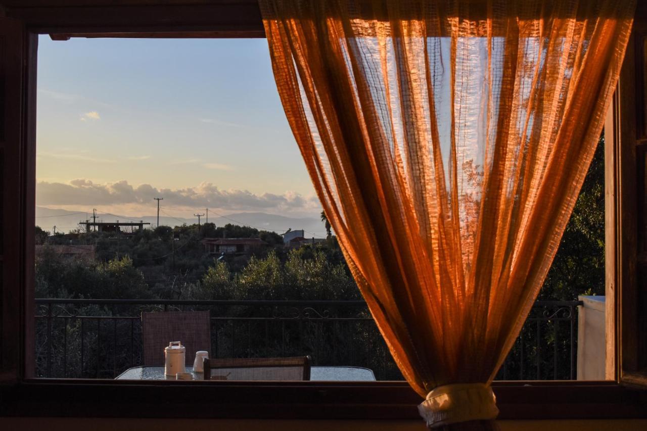 Amber Seaview Villa By The Olive Groves 卡拉马塔 外观 照片