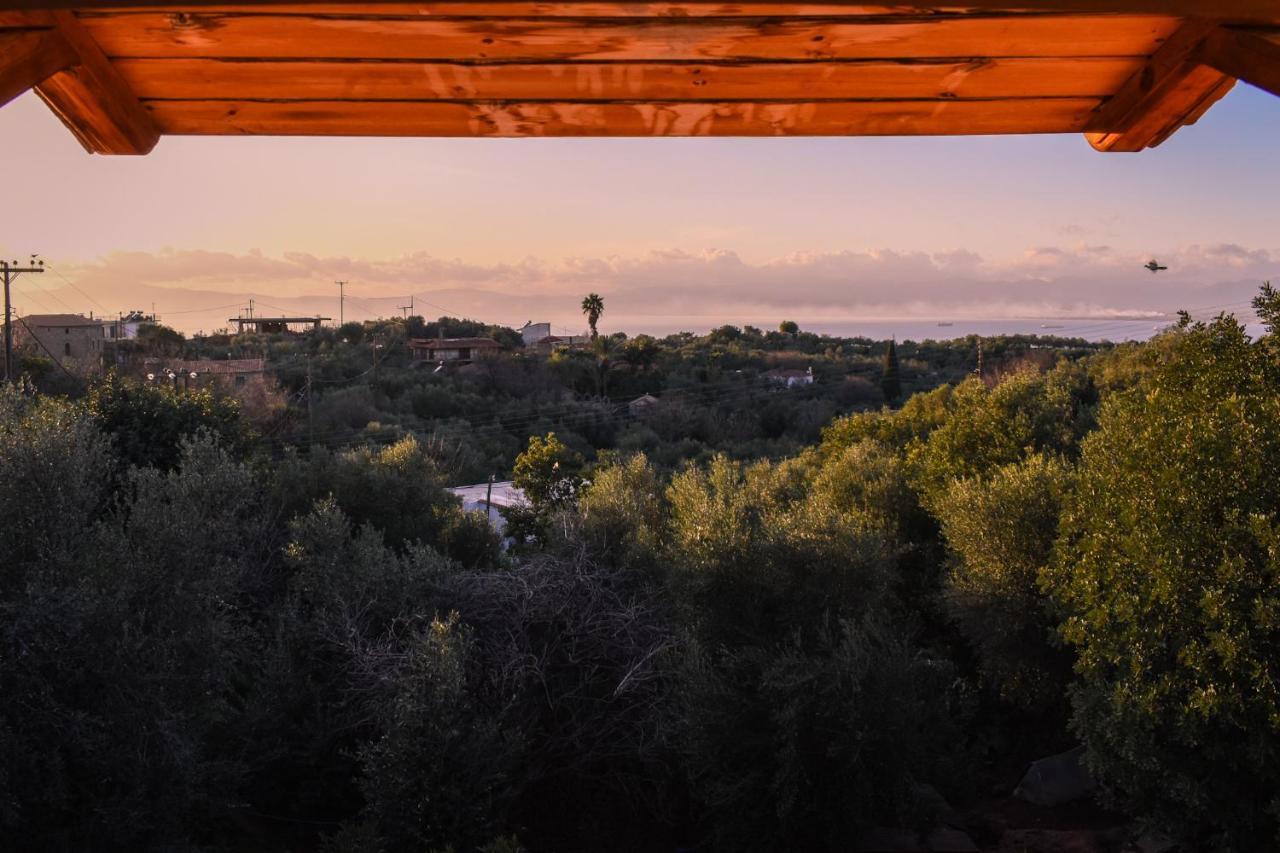 Amber Seaview Villa By The Olive Groves 卡拉马塔 外观 照片